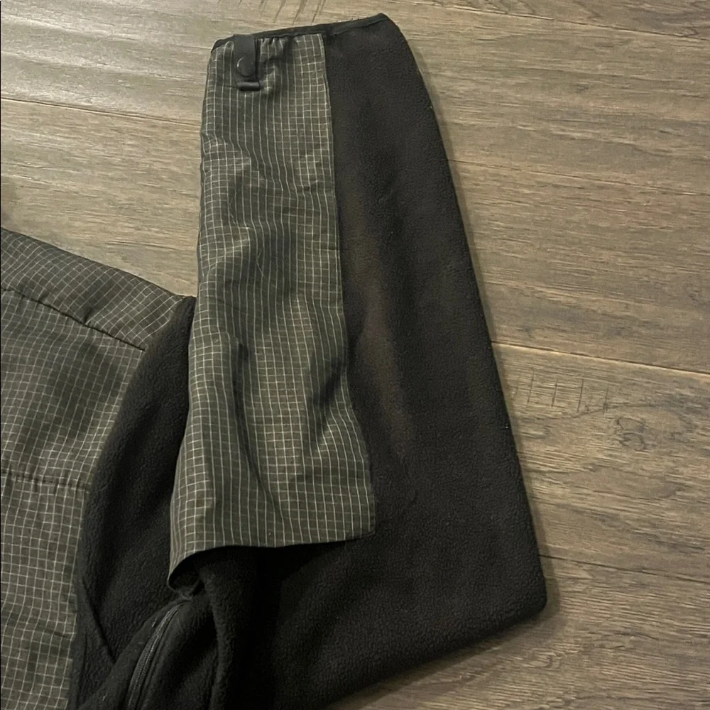 The North Face Denali Jacket Windowpane Black Gray Men’s Size XXL